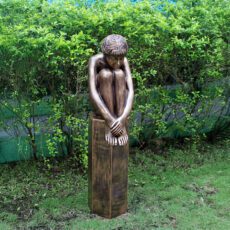 00287260 1 Enigma Marble Resin Sophia On Column Bronze Garden Statue.jpg